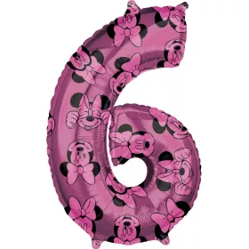 Fóliový balón Disney Minnie Forever číslo 6 66 cm