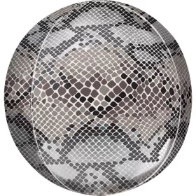 Schlangenhaut-Folienballon, kugelförmig, 40 cm