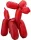 Fóliový balón s červeným psom 48 cm
