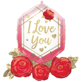 Fóliový balón I Love You Rose 76 cm