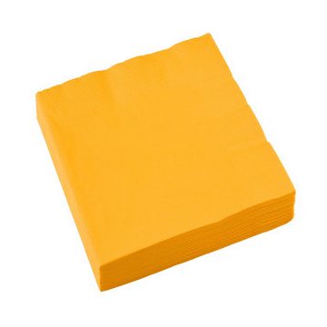 Sárga Sunshine Yellow szalvéta 20 db-os 33x33 cm