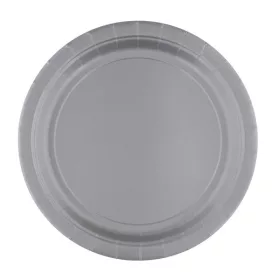 Ezüst Silver papírtányér 8 db-os 23 cm
