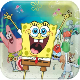SpongeBob Lachen Pappteller, 8 Stück, 23 cm