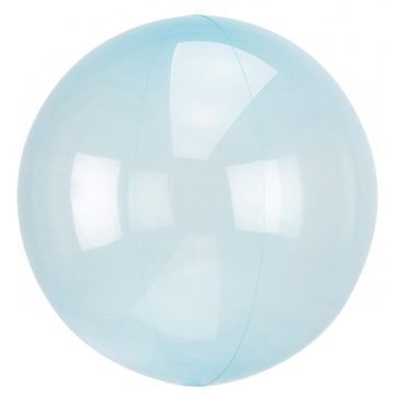 Áttetsző Crystal Gömb Blue Fólia lufi 45 cm