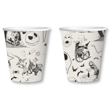   Karácsonyi lidércnyomás Black papír pohár 8 db-os 250 ml
