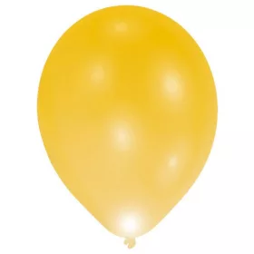 Svjetleći LED zlatni baloni, 5 kom. 11 inča (27,5 cm)