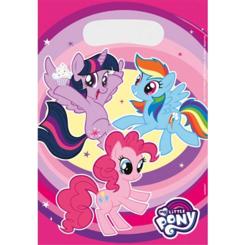 Én kicsi pónim Rainbow Sparkle ajándéktasak, ajándékzacskó 8 db-os