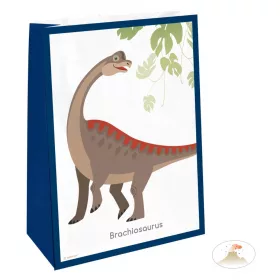 Dinosaurier-Happy-Papiertüte, 4 Stück.