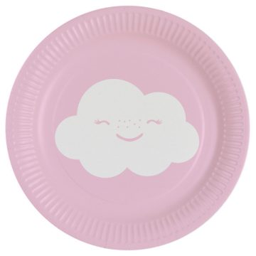   Szivárvány és Felhő Rainbow and Cloud papírtányér 8 db-os 18 cm