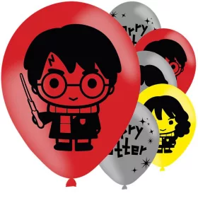 Balóny s nápisom Harry Potter, 6 ks, 11 palcov (27,5 cm)