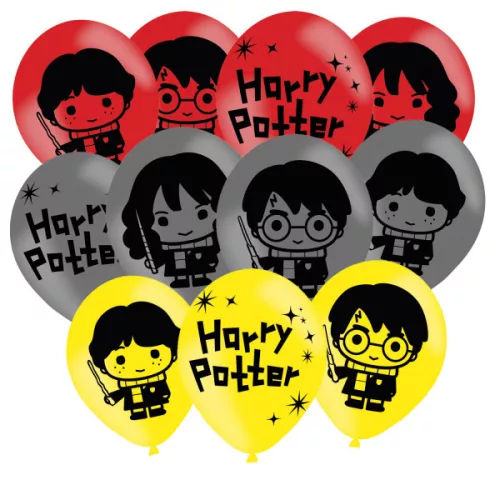 Balóny s nápisom Harry Potter, 6 ks, 11 palcov (27,5 cm)
