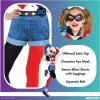 Kostým Harley Quinn Crazy pre 8-10 rokov