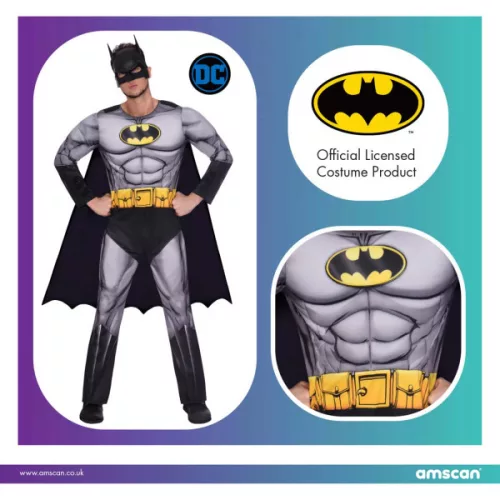 Batman Classic Erwachsenenkostüm XL