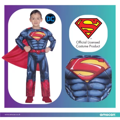 Superman Man of Steel Kostüm 3-4 Jahre