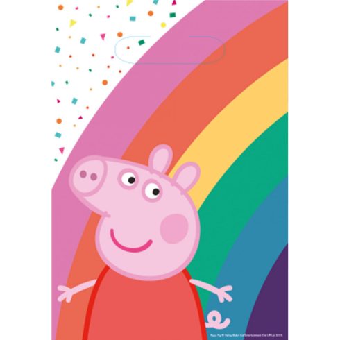 Peppa malac Confetti ajándéktasak, ajándékzacskó 8 db-os