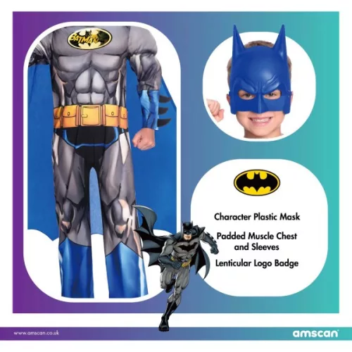 Batman-Kostüm (Caped Crusader) für 3-4 Jahre