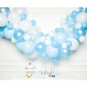 Bunte blaue Ballons, Ballongirlanden-Set mit 70 Teilen