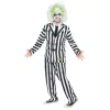 Beetlejuice gestreiftes Erwachsenenkostüm XL