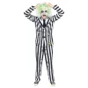 Beetlejuice gestreiftes Erwachsenenkostüm XL