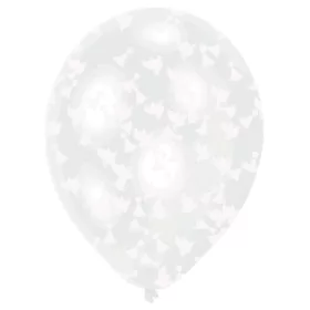   Hochzeitsballons, durchsichtig, gefüllt, 6 Stück, 11 Zoll (27,5 cm)