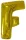 Goldener Riesen-Folienballon mit dem Buchstaben F, 110 cm