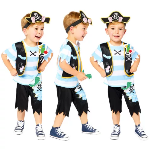 Kostým piráta Prasiatka Peppy 1-2 roky