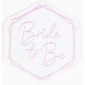 Bride To Be White vasalható textil matrica