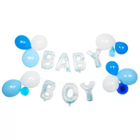 Baby-Junge-Folienballon, Ballonset