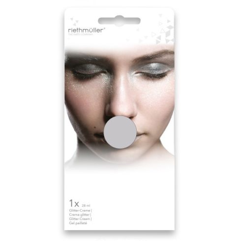 Ezüst csillámos arcfesték, smink 28 ml