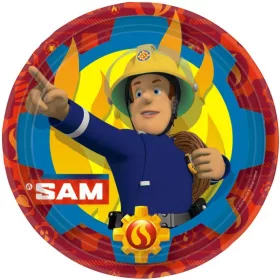 Feuerwehrmann Sam Feuer Pappteller-Set, 8er-Set, 23 cm