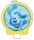 Azure Traces Fun Cake Candle