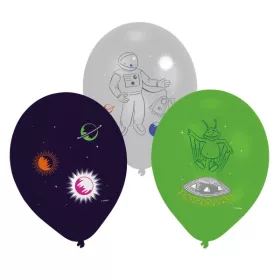 Balóny Vesmírna raketa, 6 ks, 11 palcov (27,5 cm)