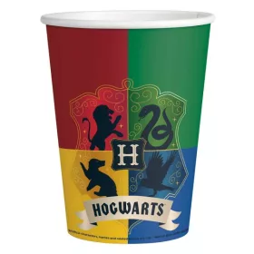 Harry-Potter-Häuser-Pappbecher, 8 Stück, 250 ml