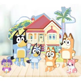 Bluey Joke Tischdekorationsset, 7-teilig