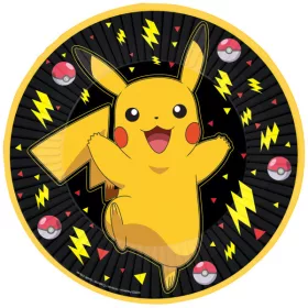 Papierový tanier Pokémon Thunder 8 kusov 23 cm