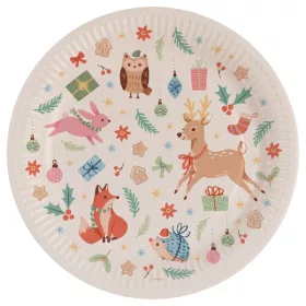 Pappteller-Set „Winterwald“, 8er-Pack, 23 cm
