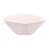 Sechseckige, tiefe Teller, 6er-Set, rosa Vert Decor, 15,8 cm