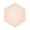 Peach Vert Decor sechseckige, tiefe Teller, 6er-Set, 15,8 cm