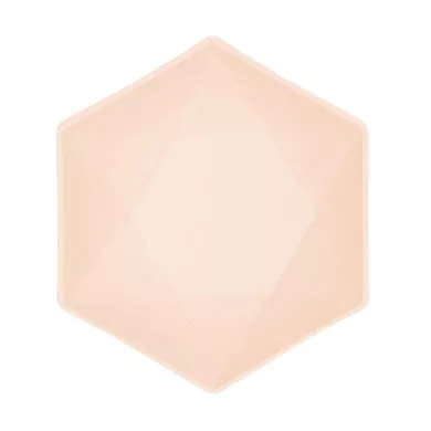 Peach Vert Decor sechseckige, tiefe Teller, 6er-Set, 15,8 cm