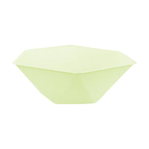 Zöld Vert Decor hatszögletű mélytányér 6 db-os 15,8 cm