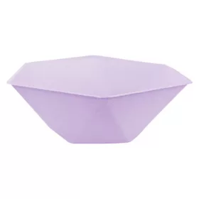 Lila Vert Decor sechseckige, tiefe Teller, 6er-Set, 15,8 cm