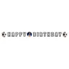 Papierová ceduľa s motívom futbalu Kick It Happy Birthday 180 cm