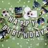 Papierová ceduľa s motívom futbalu Kick It Happy Birthday 180 cm