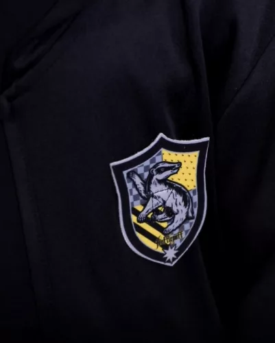 Kostým Harryho Pottera s odznakmi domčekov na suchý zips pre 10-12 rokov