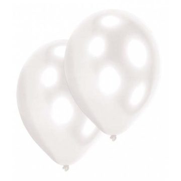   Fehér Pearl White léggömb, lufi 10 db-os 11 inch (27,5 cm)