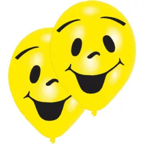 Balóny Emoji Smile, 8 ks, 10 palcov (25,4 cm)