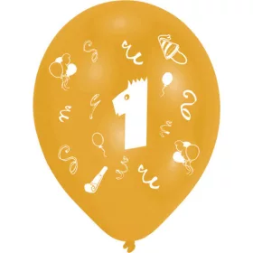   Balón k narodeninám, 1 stužkový, 8 kusov, 10 palcov (25,4 cm)