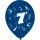 Balón s nápisom „Happy Birthday 7“ zo stuhy, 8 kusov, 10 palcov (25,4 cm)