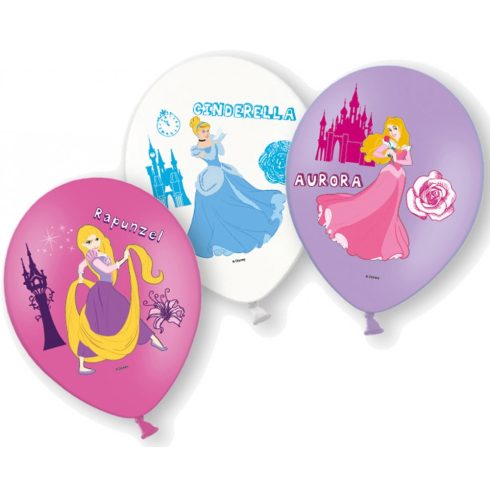 Disney Hercegnők Magic léggömb, lufi 6 db-os 11 inch (27,5cm)