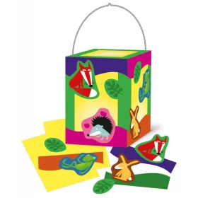Bunte Tierlaterne 20 cm